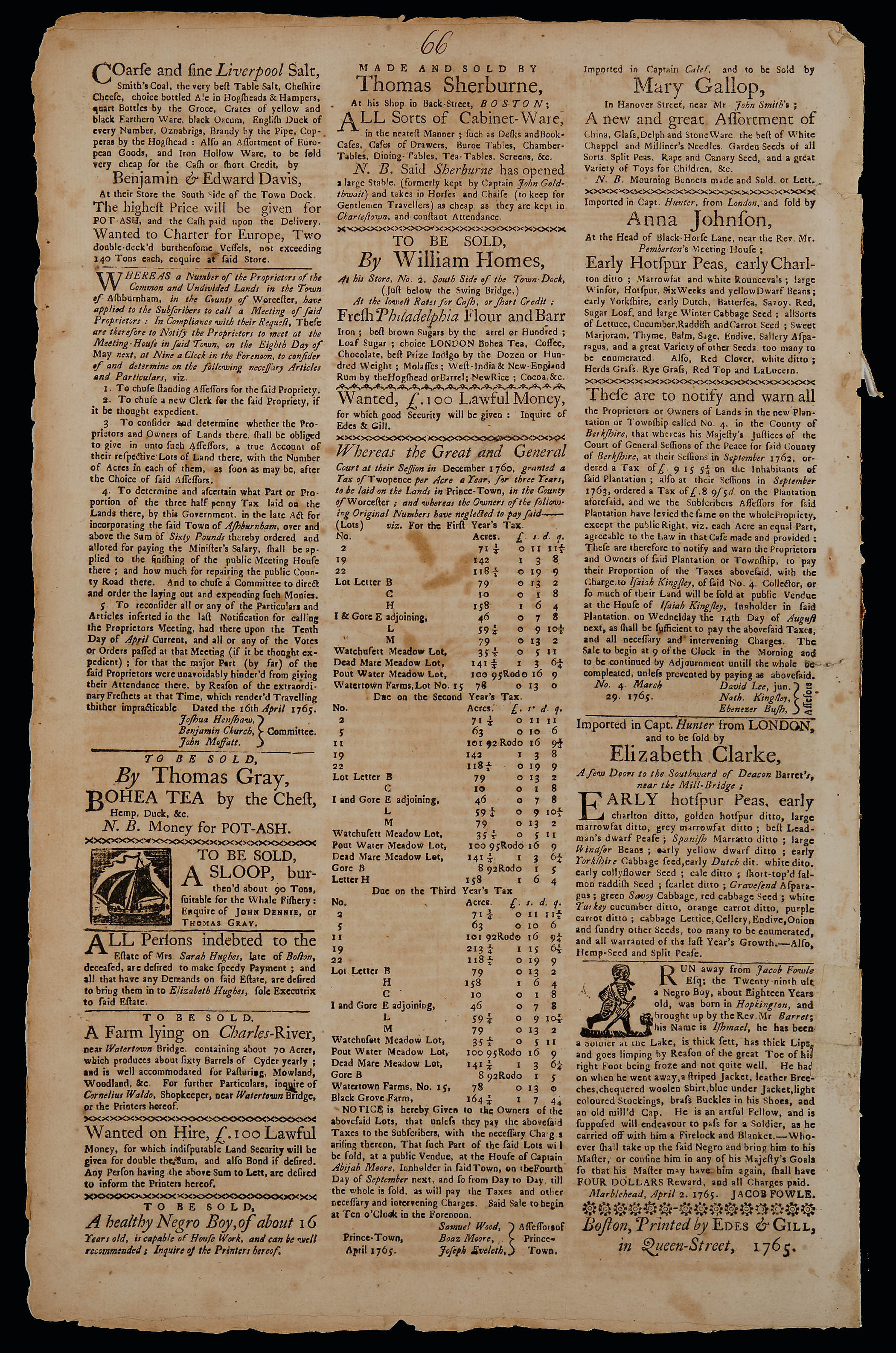 aged newspaper page
