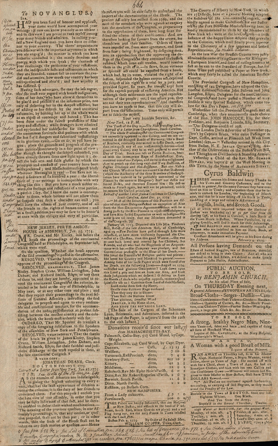 black print on a yellowed newspaper page