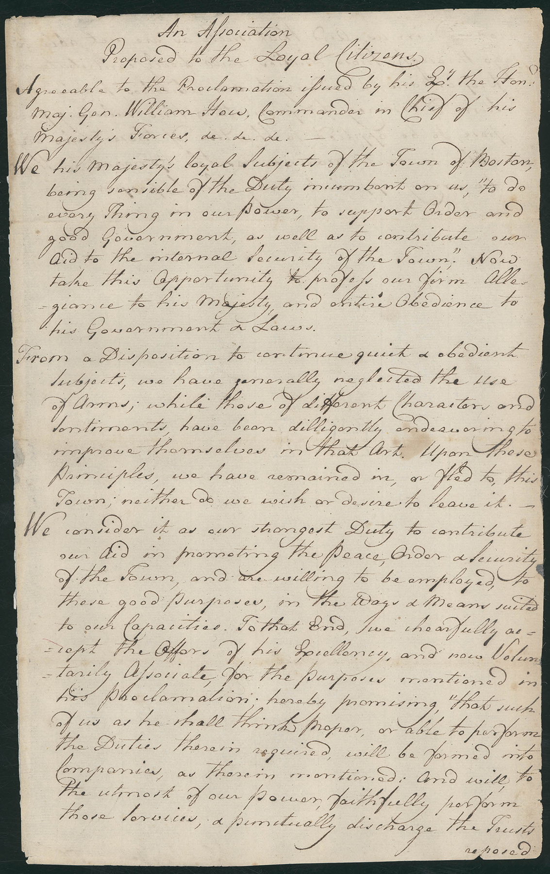 A written account in very neat cursive, on aged paper